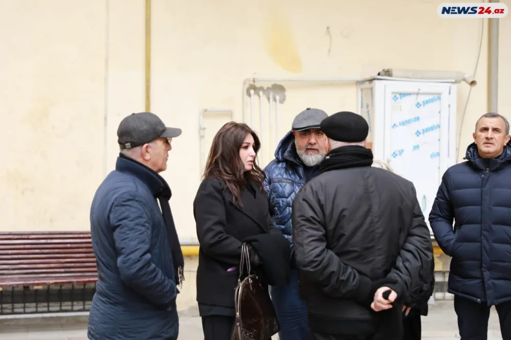 Xalq artisti Ramiz Novruzun vida mərasimindən görüntülər