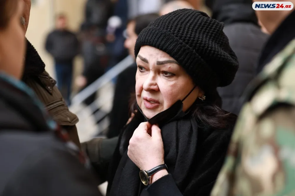 Xalq artisti Ramiz Novruzun vida mərasimindən görüntülər