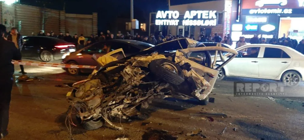 Bakıda dəhşətli qəza: ölən və yaralananlar var - FOTO
