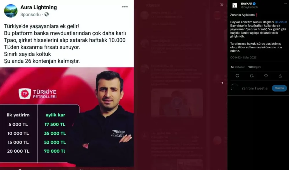 “Selçuk Bayraktarın şəkillərindən istifadə edilərək yayılan elanlar saxtadır” - FOTO