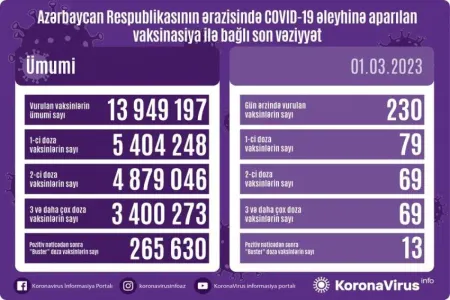 Vaksin vurduranların sayı