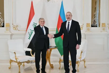 Prezidenti İlham Əliyev İraq prezidenti ilə görüşüb