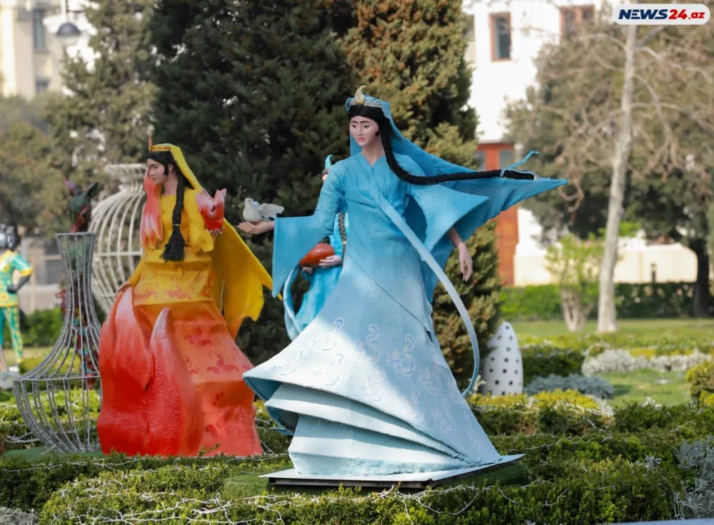 Novruza hazır olan Bakıdan FOTOLAR