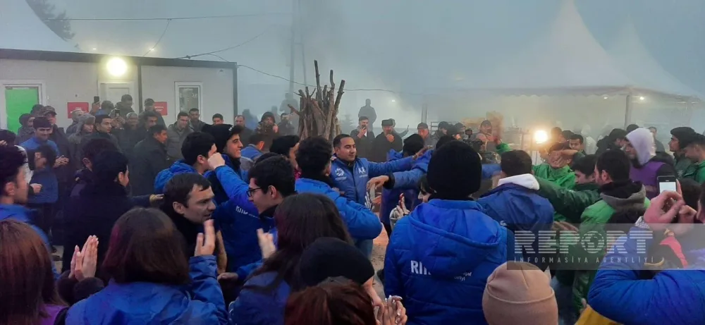 Şuşada Novruz tonqalı qalanıb - FOTO