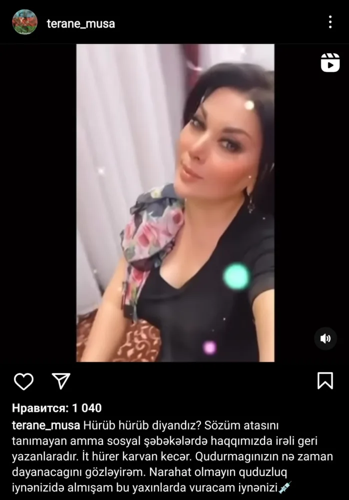 "Narahat olmayın, quduzluq iynənizi də almışam" - Təranə Qumral