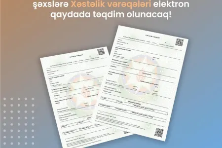 Xəstəlik bülletenləri onlayn veriləcək