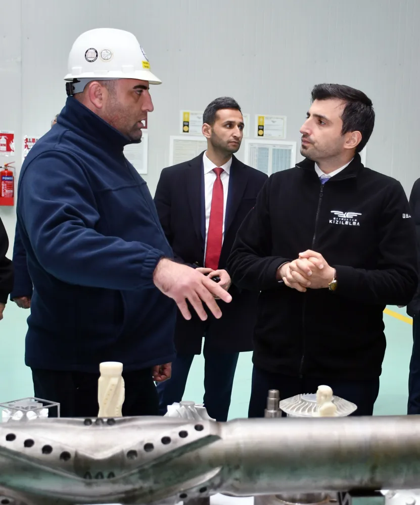 Selçuk Bayraktar Sumqayıt Kimya Sənaye Parkında olub - FOTO