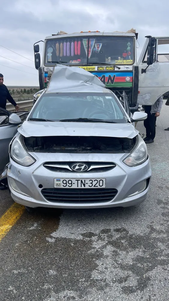 Salyanda ağır qəza: - ÖLƏNLƏR VAR
