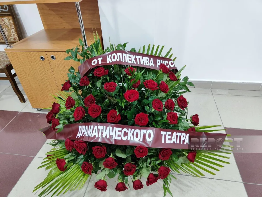 Xalq artisti İrana Tağızadə ilə vida mərasimi keçirilir - FOTOLAR