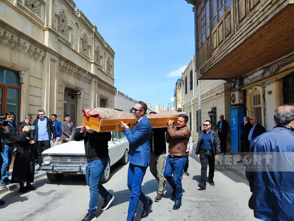 Xalq artisti İrana Tağızadə ilə vida mərasimi keçirilir - FOTOLAR