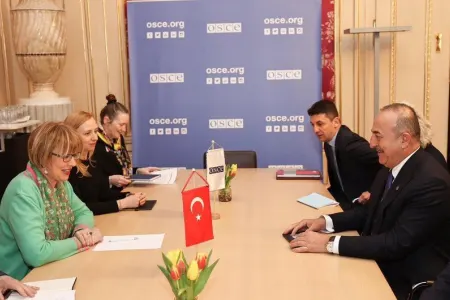 Çavuşoğlu ATƏT-in baş katibi ilə Cənubi Qafqazda vəziyyəti müzakirə edib