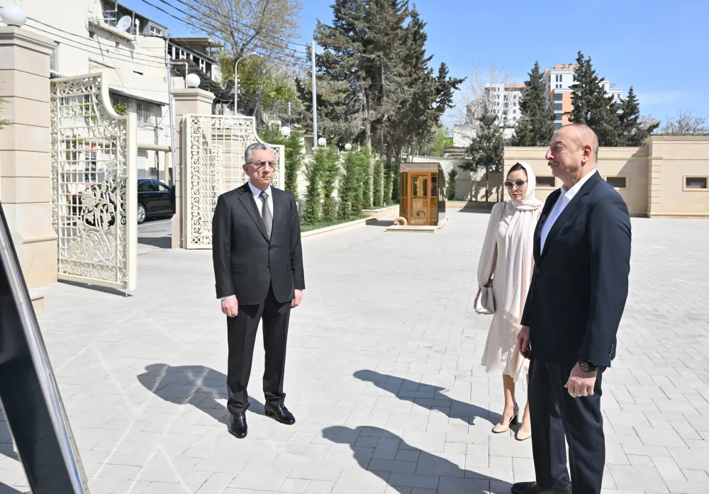Prezident və xanımı “Cümə” məscidinin AÇILIŞINDA - FOTOLAR