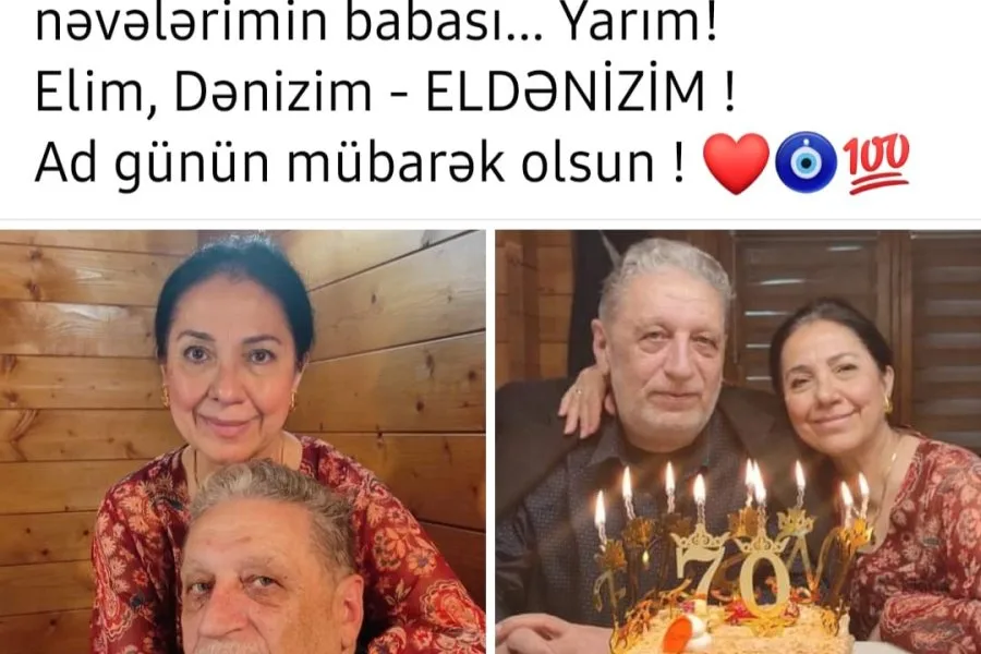 Həyat yoldaşı məşhur kinodramaturqu belə TƏBRİK ETDİ