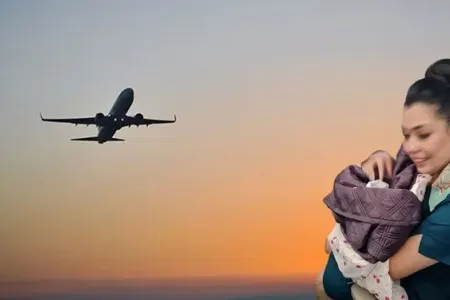 Təyyarədə uşaq dünyaya gəldi - FOTO