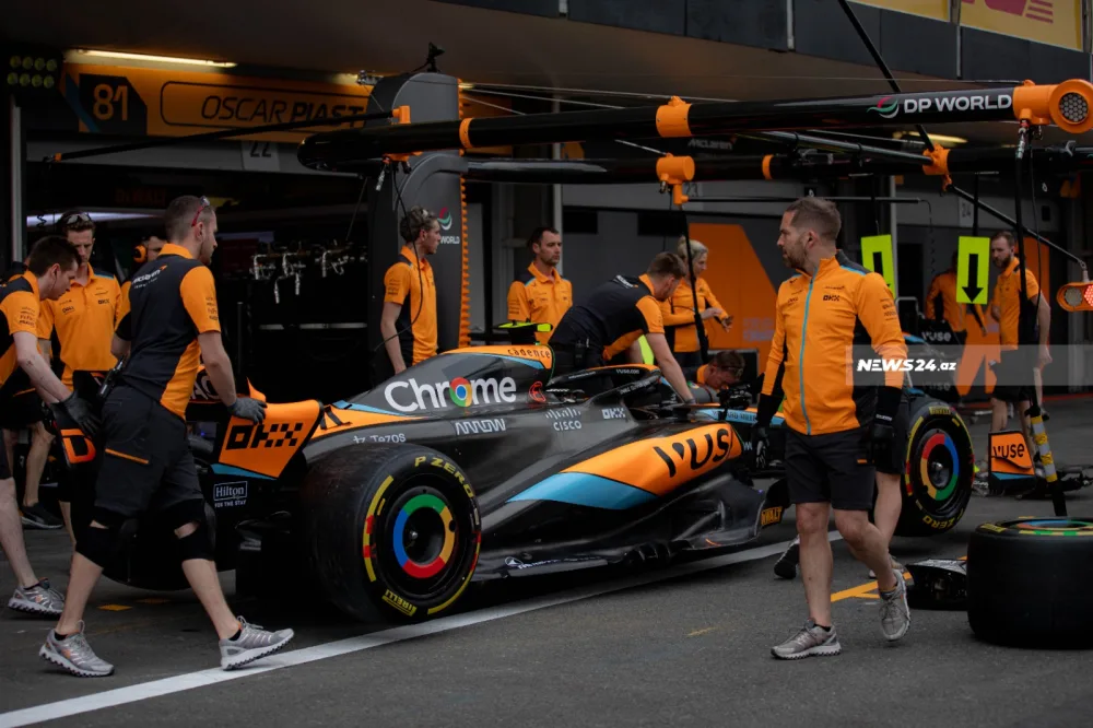 Formula 1: “Pit” zolağındakı gəzintidən maraqlı - FOTOLAR