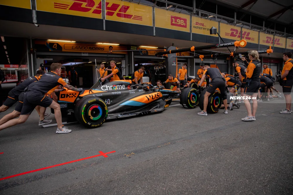 Formula 1: “Pit” zolağındakı gəzintidən maraqlı - FOTOLAR