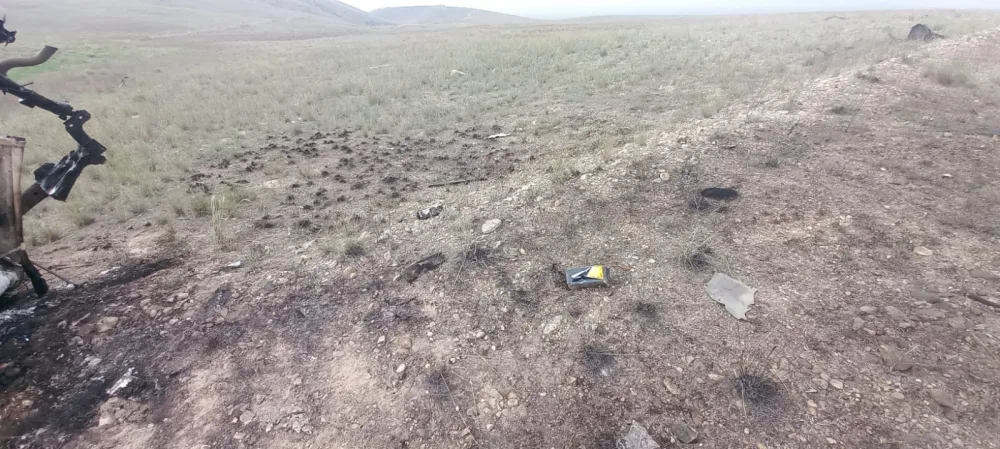 Tərtərdə mina partlayışı baş verən ərazidən görüntülər - FOTOLAR