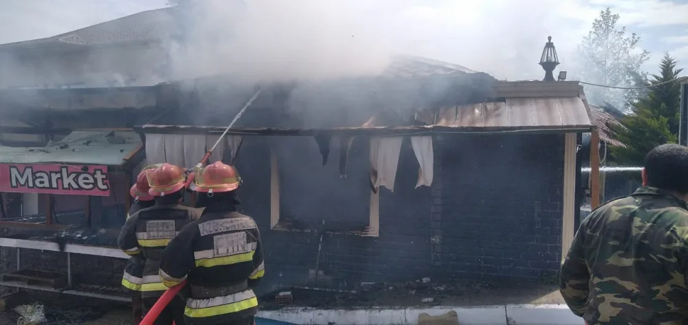 Siyəzəndə istirahət mərkəzində yanğın olub - FOTO