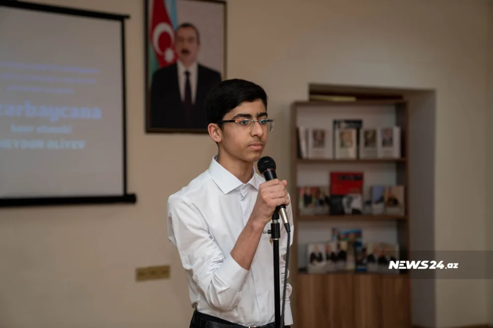"Əsrin azərbaycanlısı" - 143 saylı məktəbdə Ulu Öndərin 100 illiyi qeyd olundu
