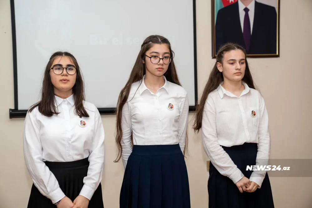 "Əsrin azərbaycanlısı" - 143 saylı məktəbdə Ulu Öndərin 100 illiyi qeyd olundu