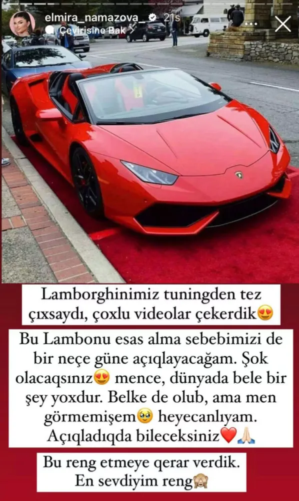 Azərbaycanlı bloger “Lamborghini” aldı - FOTOLAR