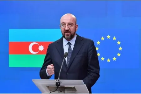 Şarl Mişel İlham Əliyev və Paşinyanla görüşdən sonra mətbuata açıqlama verdi