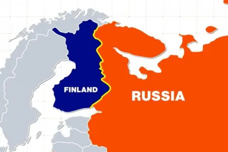 Finlandiya Rusiya ilə sərhəddə oyun meydançası hasarı çəkdi - FOTO