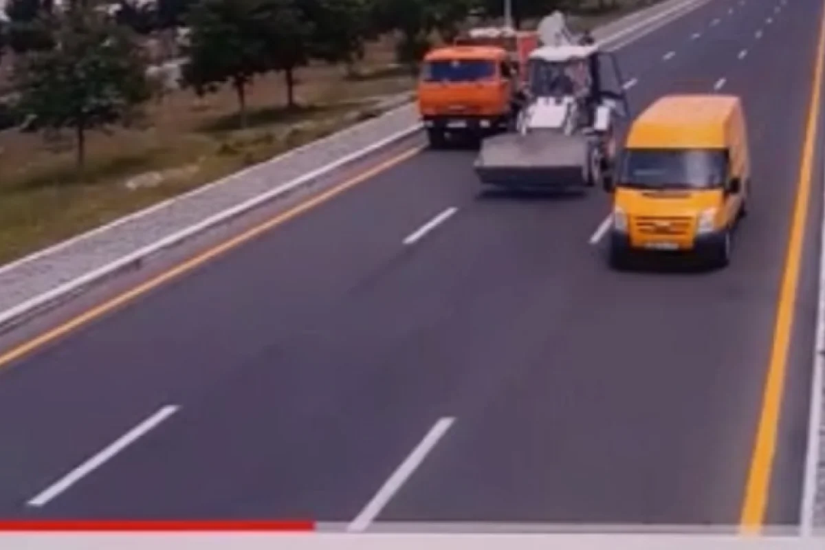 Azərbaycanda ilk: - geriyə hərəkət edən maşın radara düşdü - VİDEO