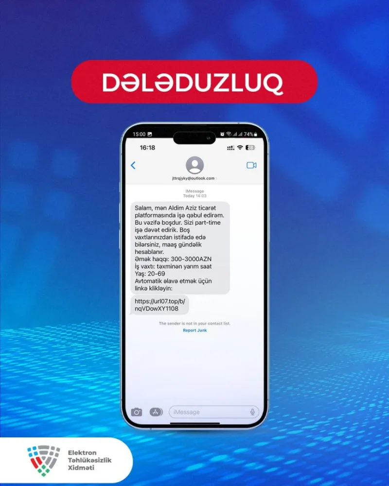 Sosial şəbəkələrdə saxta iş elanları paylaşılır - XƏBƏRDARLIQ