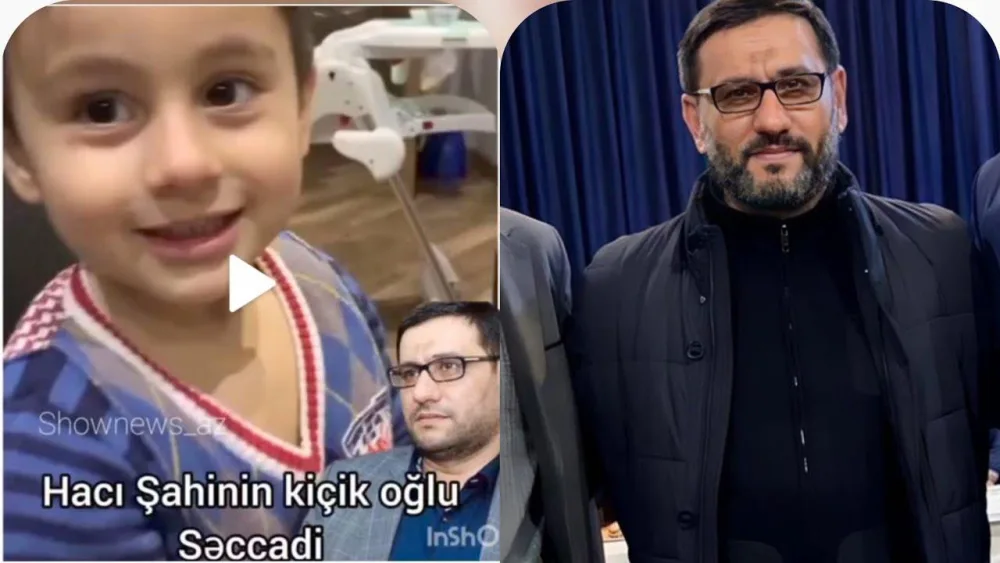 Hacı Şahinin oğlu dini mahnı oxudu - VİDEO