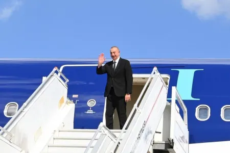 İlham Əliyev Rusiyaya getdi