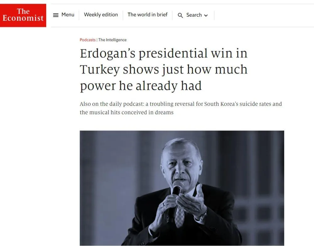 Ərdoğana qarşı kampaniya aparan “The Economist”: - “Bu qələbə göstərdi ki...”