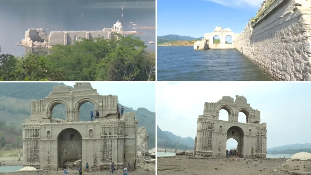 Çay qurudu, tarixi kilsə üzə çıxdı - FOTO