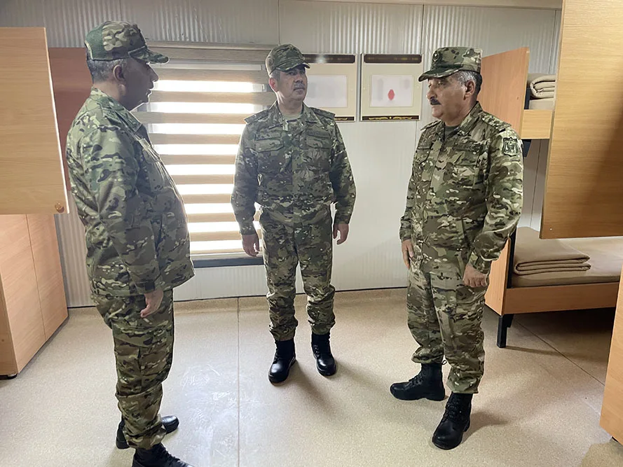 Azad edilmiş ərazilərdə yeni hərbi obyektlər istifadəyə verildi - FOTOLAR