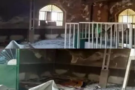 İranda iki ziyarətgah yandırılıb