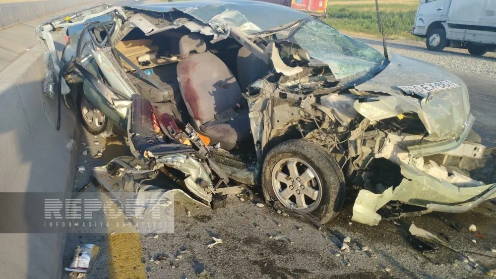 Azərbaycanda ağır yol qəzası - Ölən və yaralananlar var