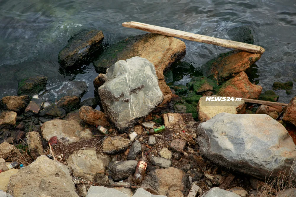 Quruyan Xəzərin son halı - — FOTOLAR