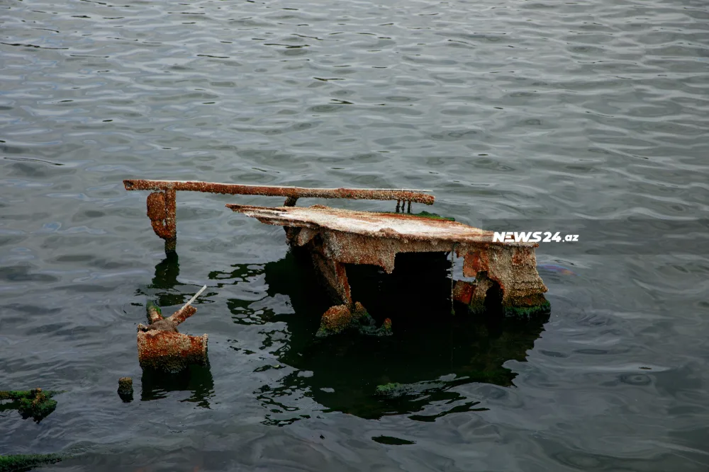 Quruyan Xəzərin son halı - — FOTOLAR