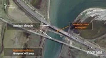 Ukraynanın vurduğu körpünün peykdən - Fotosu