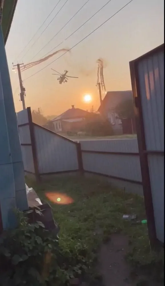 Priqojin: "Rusiya Müdafiə Nazirliyinin ikinci helikopteri vuruldu" - FOTO