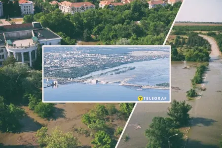 Rus ordusunun partlatdığı su anbarı səhraya çevrildi - — FOTO