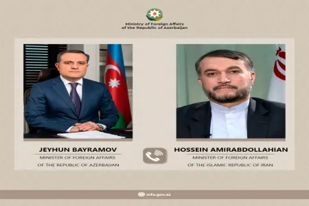 Azərbaycan və İran XİN başçıları danışıqlar - apardı