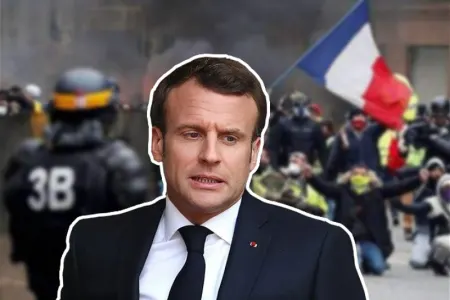 Makron Fransaya nəzarəti itirir: - Paris qazdığı quyuya düşdü