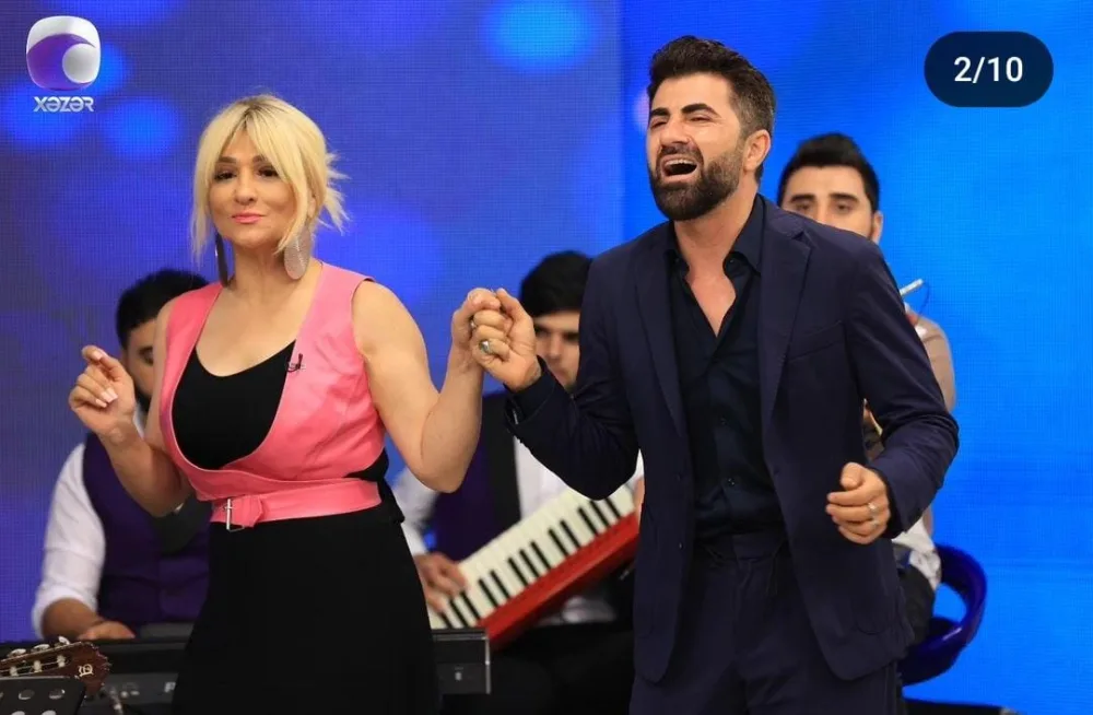 Zaur Baxşəliyev Xəzər televiziyasına - GETDİ - FOTO