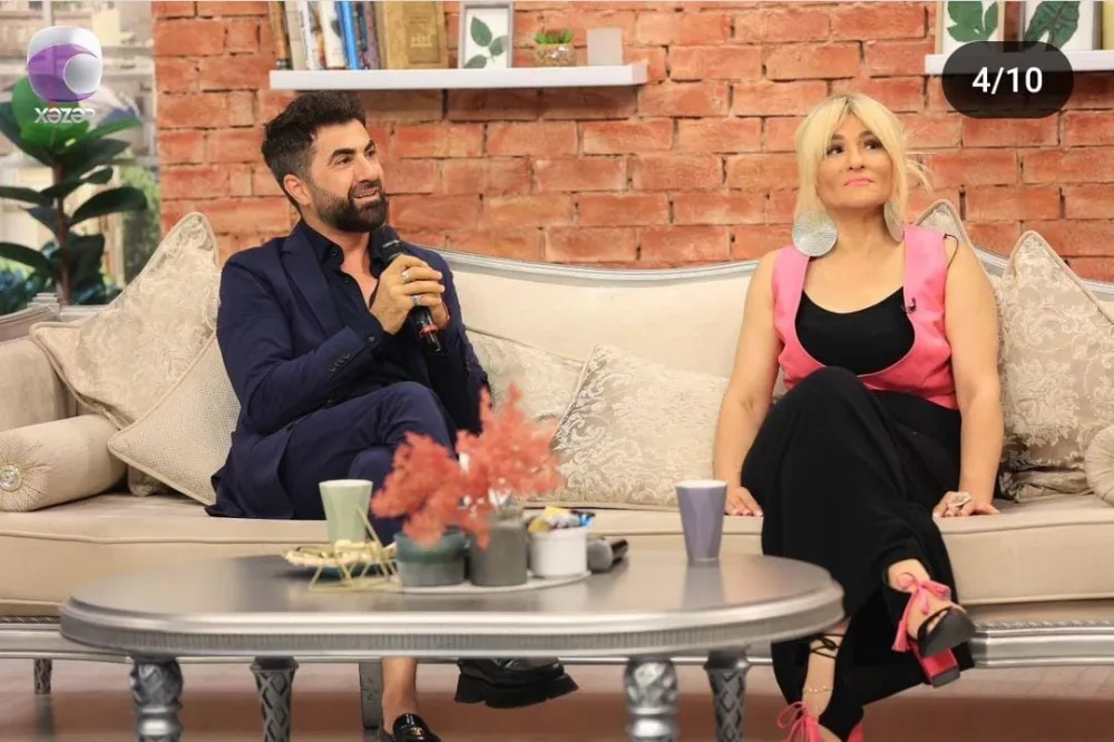 Zaur Baxşəliyev Xəzər televiziyasına - GETDİ - FOTO