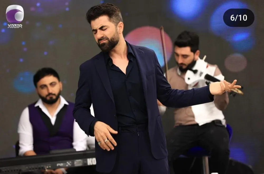 Zaur Baxşəliyev Xəzər televiziyasına - GETDİ - FOTO
