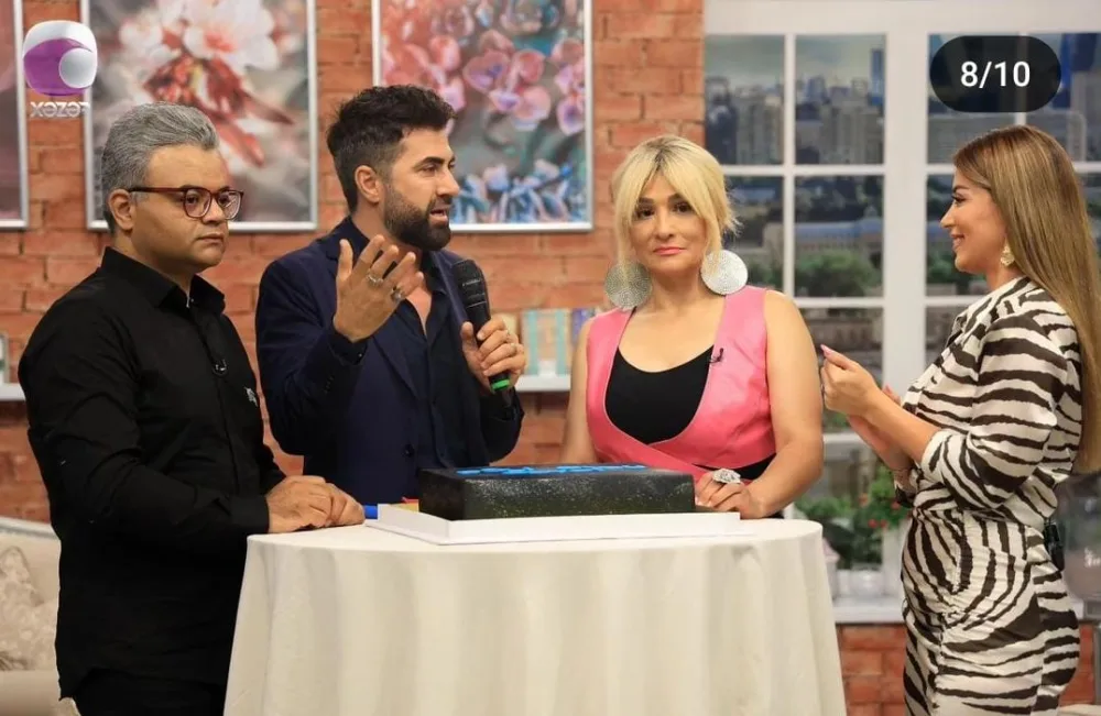 Zaur Baxşəliyev Xəzər televiziyasına - GETDİ - FOTO