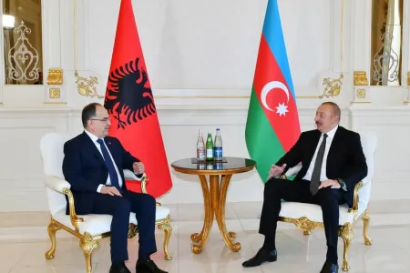 Azərbaycan və Albaniya prezidentlərinin geniş tərkibdə - görüşü başladı