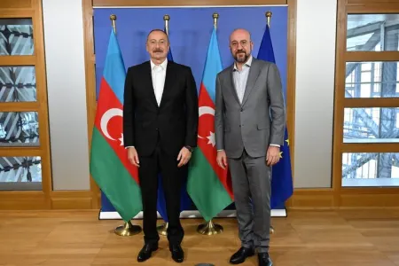 İlham Əliyevin Şarl Mişellə görüşü keçirilib - FOTO/YENİLƏNDİ
