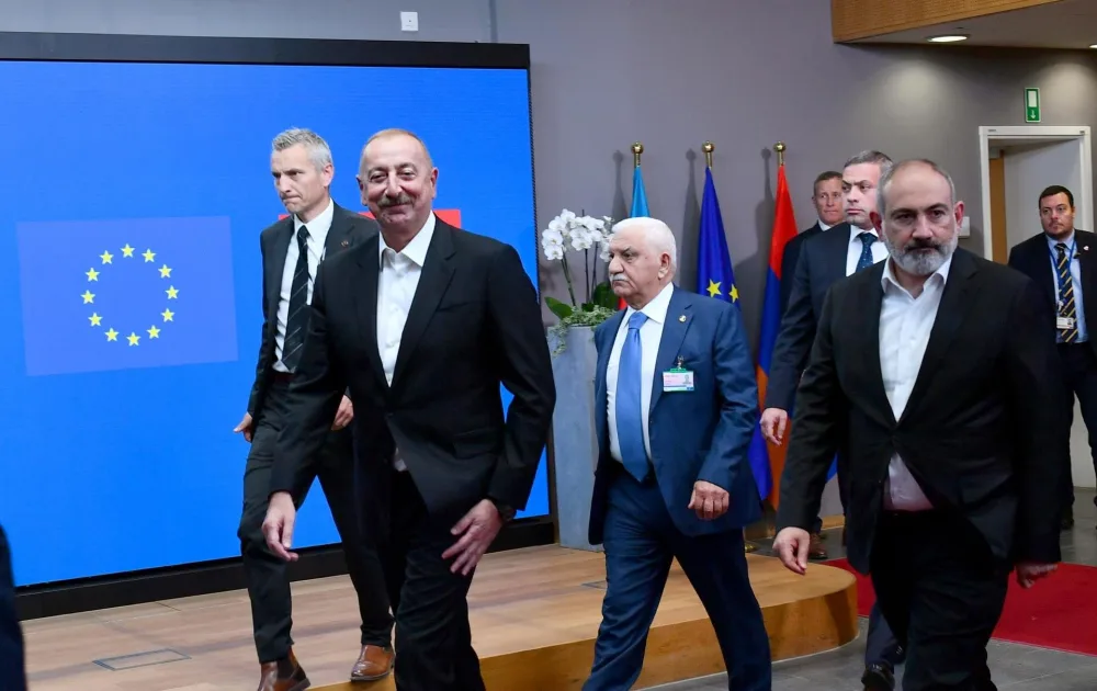 Azərbaycan Prezidentinin Şarl Mişel və Paşinyanla görüşü başa çatdı - Fotolar